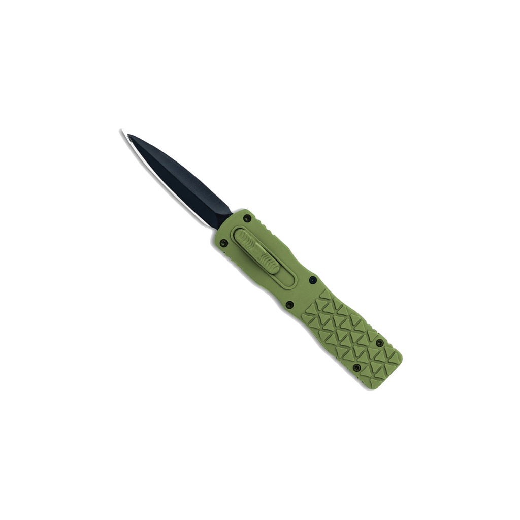 Signal Strike Slide-Action Mini OTF Knife - Green