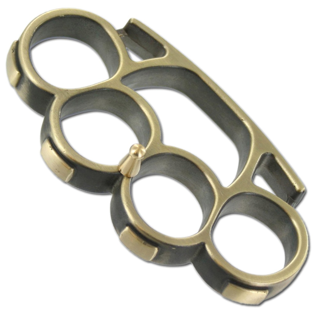 Foundry Duster Four-Finger Belt Buckle - Bronze