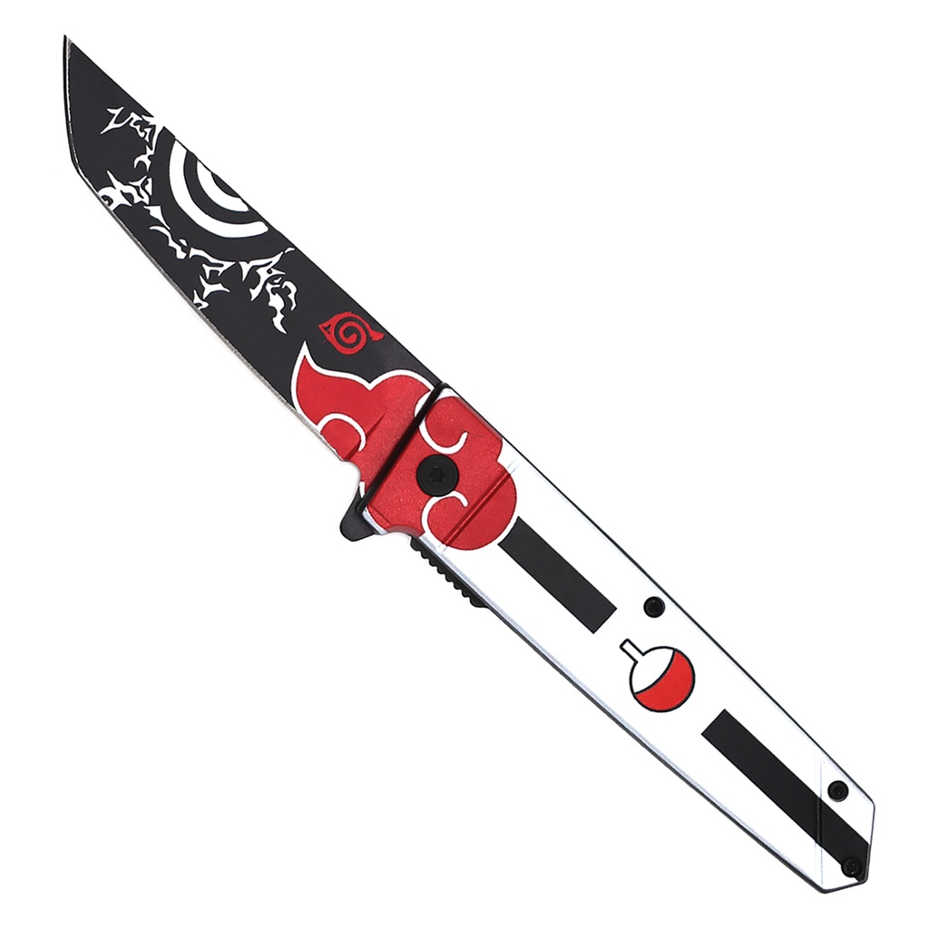 Samurai Valor Quick-Deploy Tanto Spring Assisted Knife - Black ABS