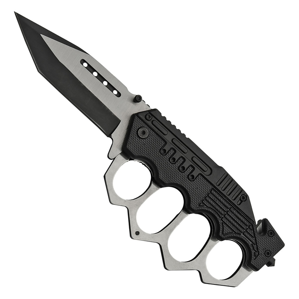 Trench Guard Rescue-Ready Assisted Opening Knife - Midnight Black