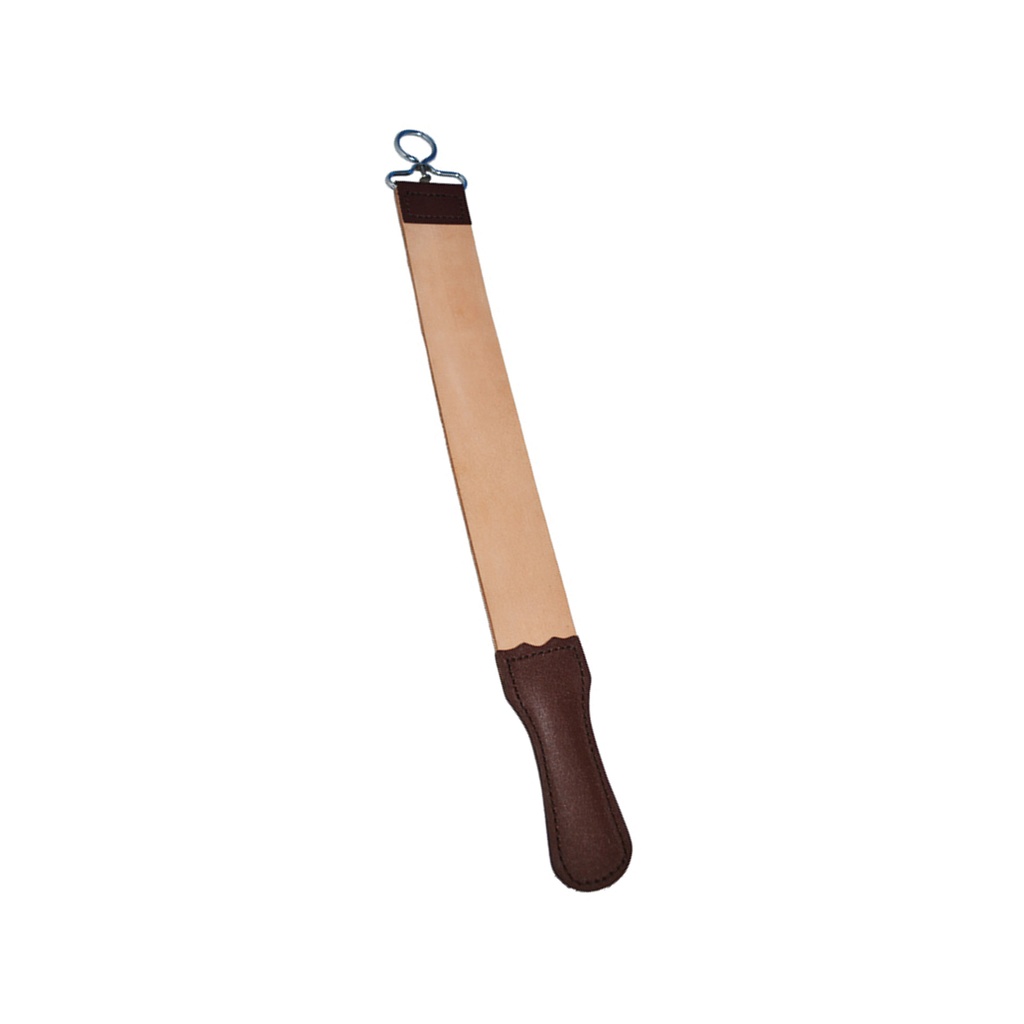 Barbershop Ritual Hanging Razor Strop - Tan Leather