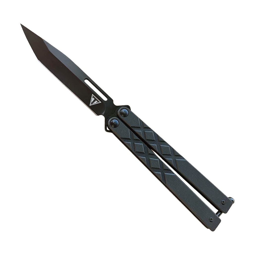 NightRift Stealth-Flow Butterfly Knife - G10 Black