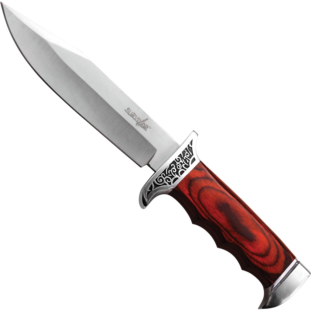Timberline Heritage Survival Knife - Brown Wood