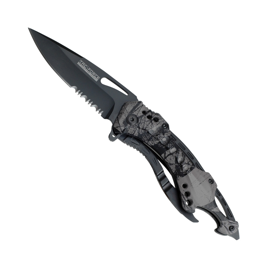 Trail Opener Multi-Task Spring Assisted Pocket Knife - Camo Aluminum