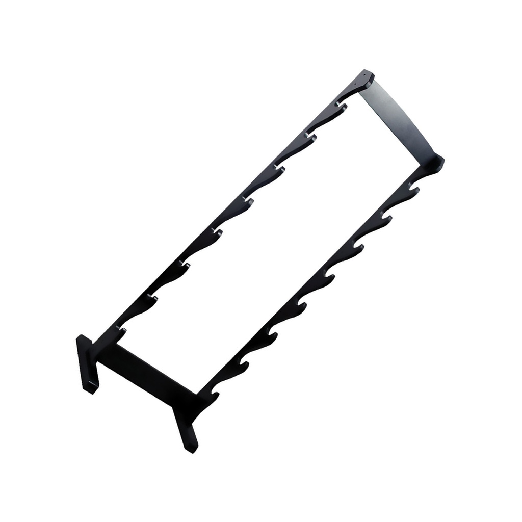 Shadowline 8-Tier Gallery Sword Floor Stand - Black Metal