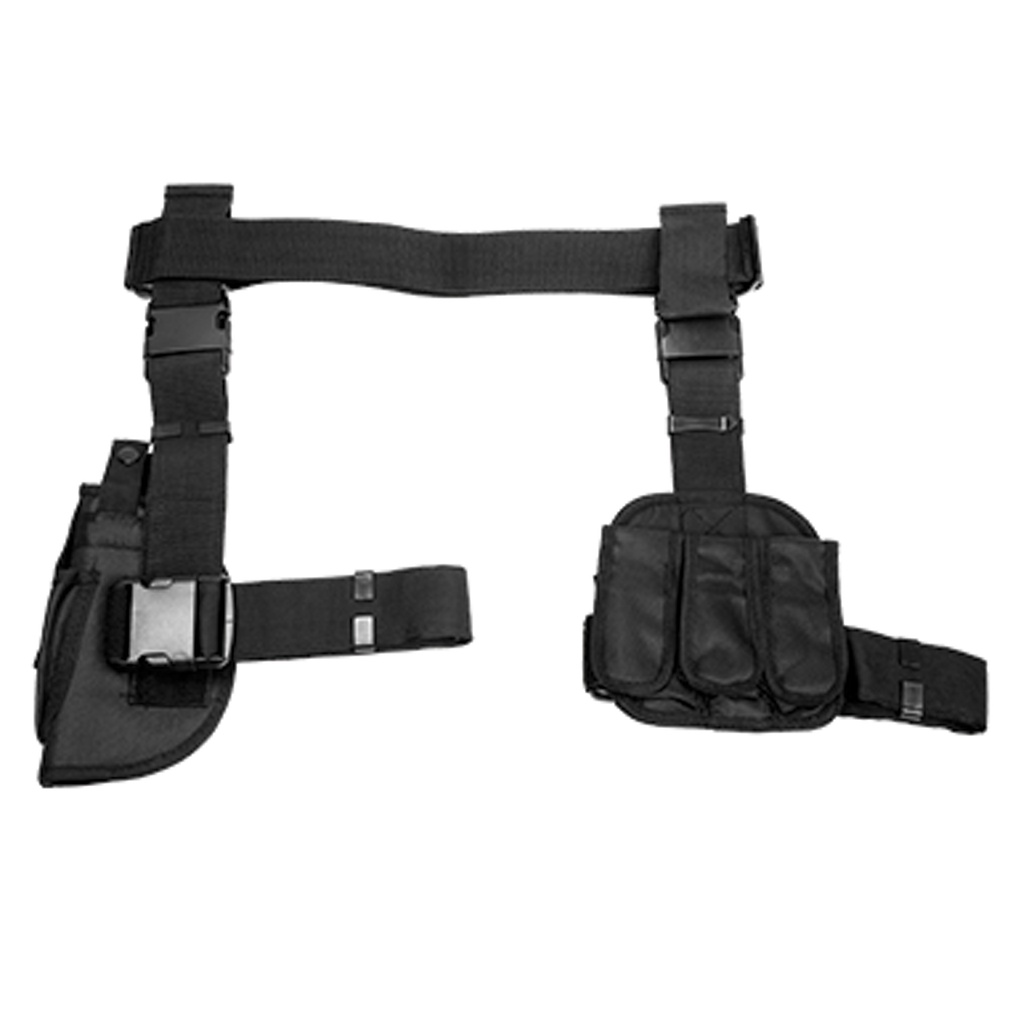 Shadow Rig Dual-Mag Drop Leg Holster - Black