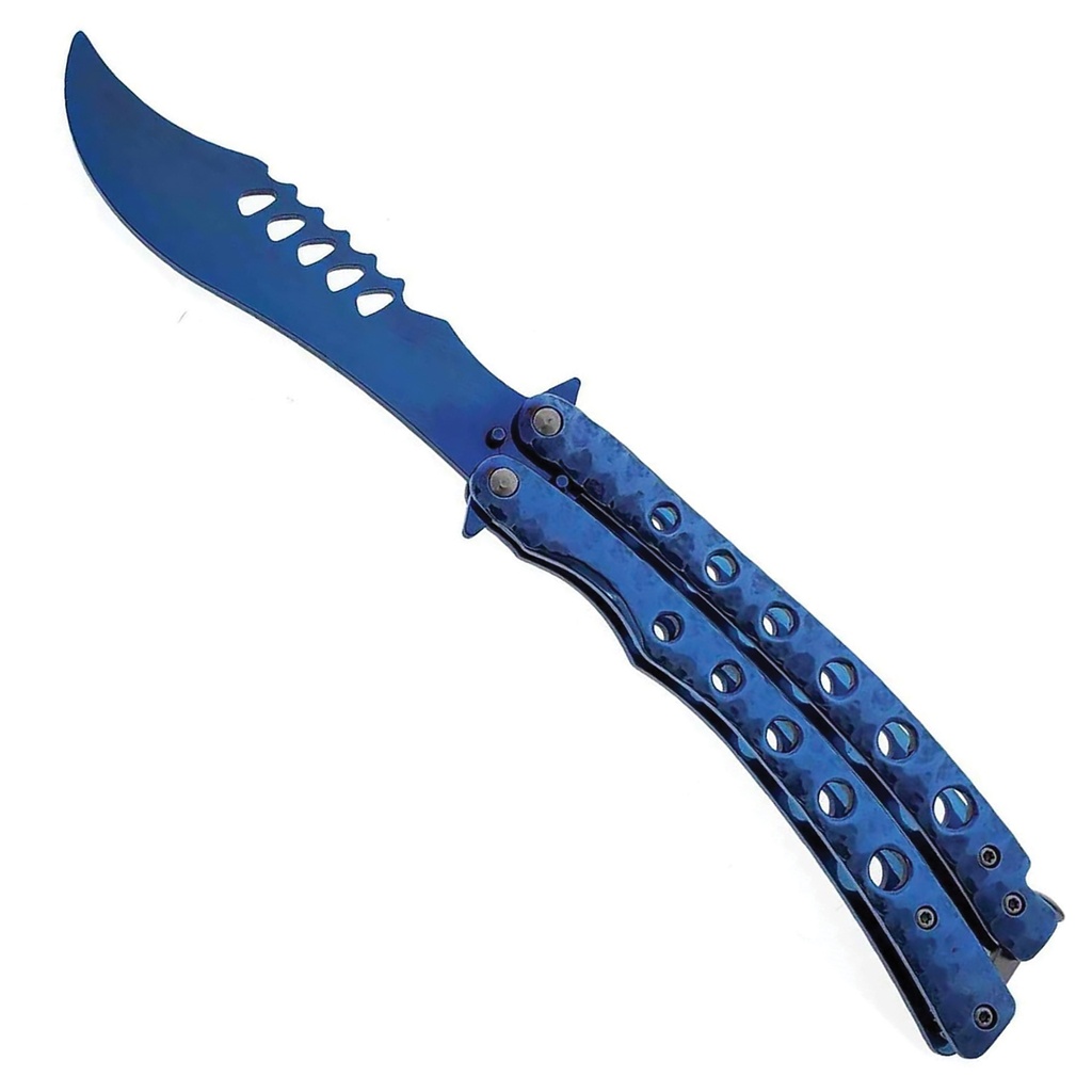CurvaBlade Recurve Balance Balisong Trainer - Blue