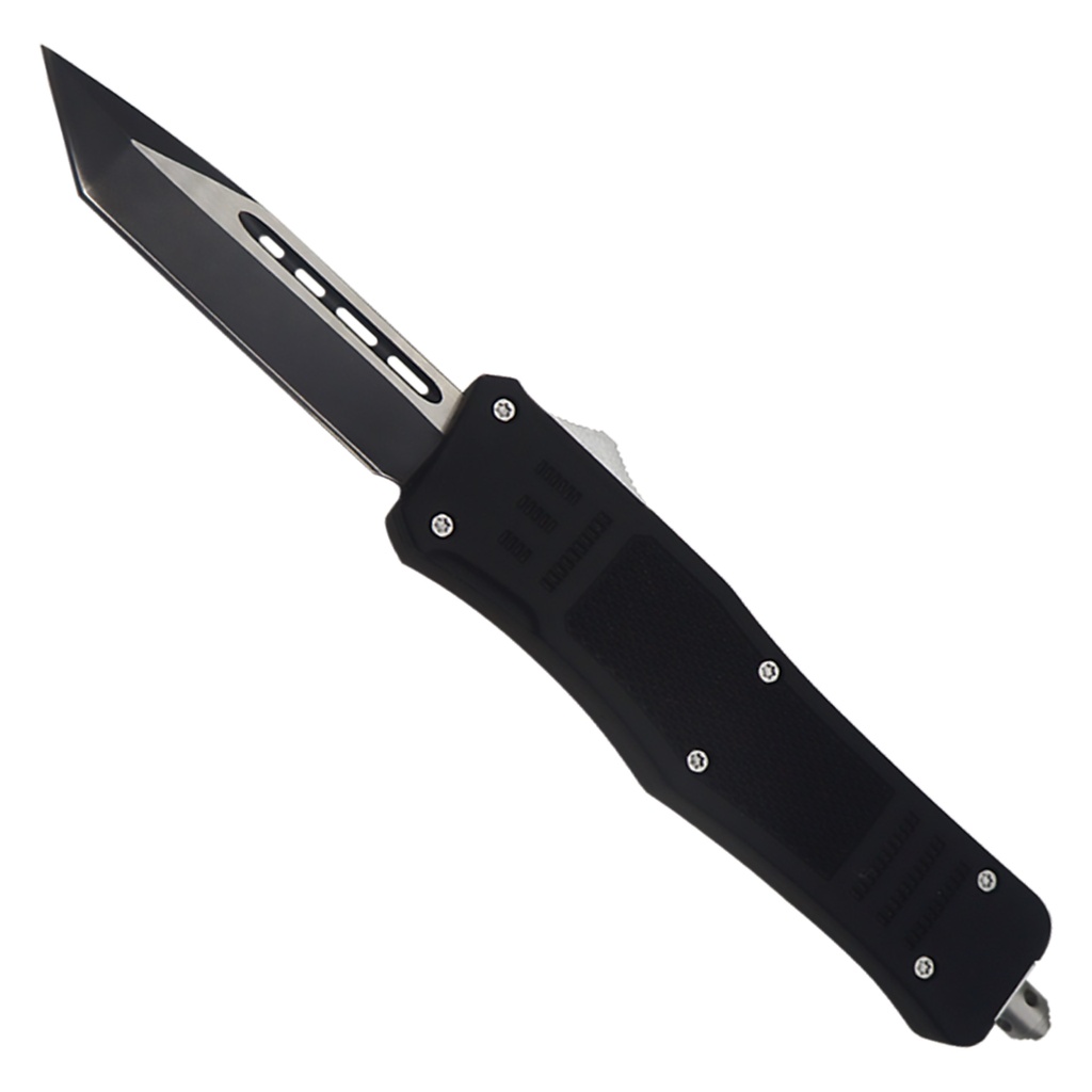 Shadow Grip Rapid-Deploy Tanto OTF Knife - Black Rubberized