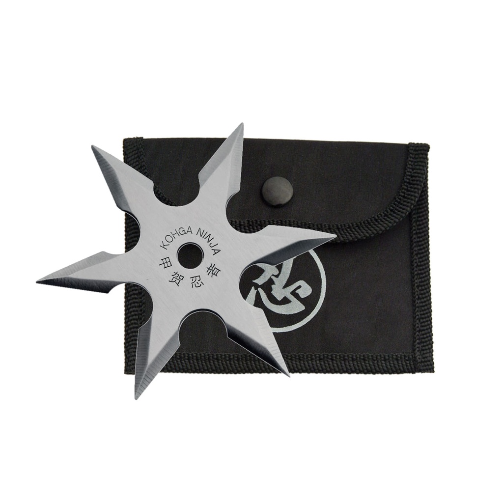 Silver Serpent Balanced Throwing Star - Silver Finish