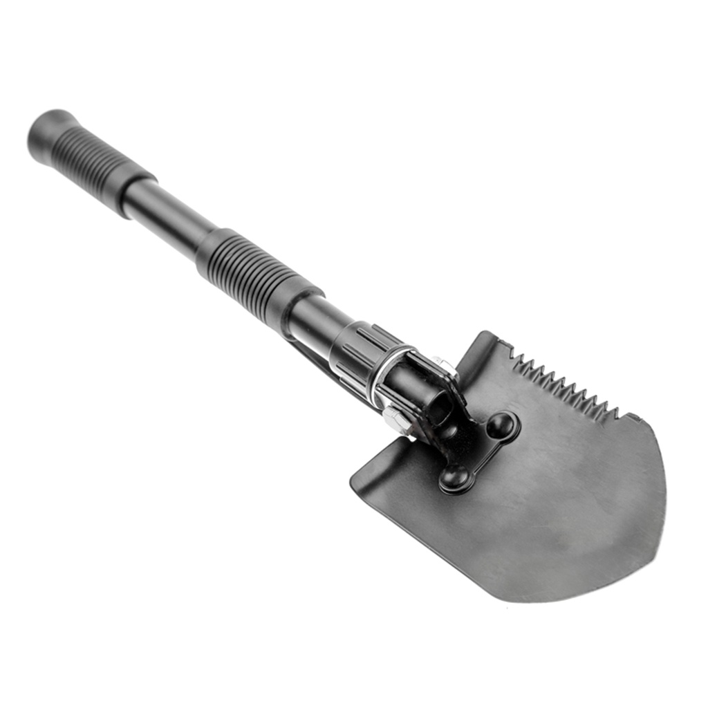 Trail Scout 3-in-1 Mini Folding Shovel - Black Carbon Steel