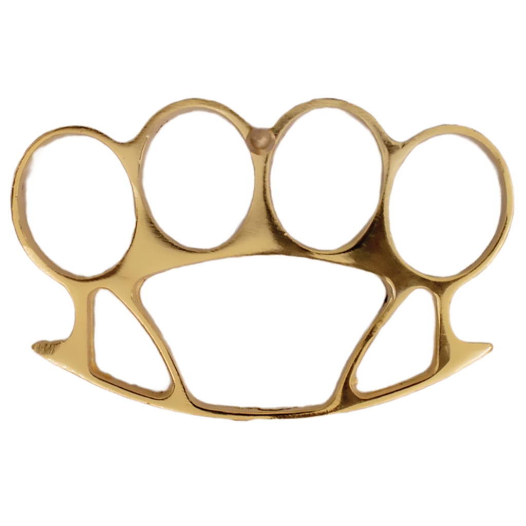 Street Authority XL Knuckle Buckle Paperweight - Gold Metal