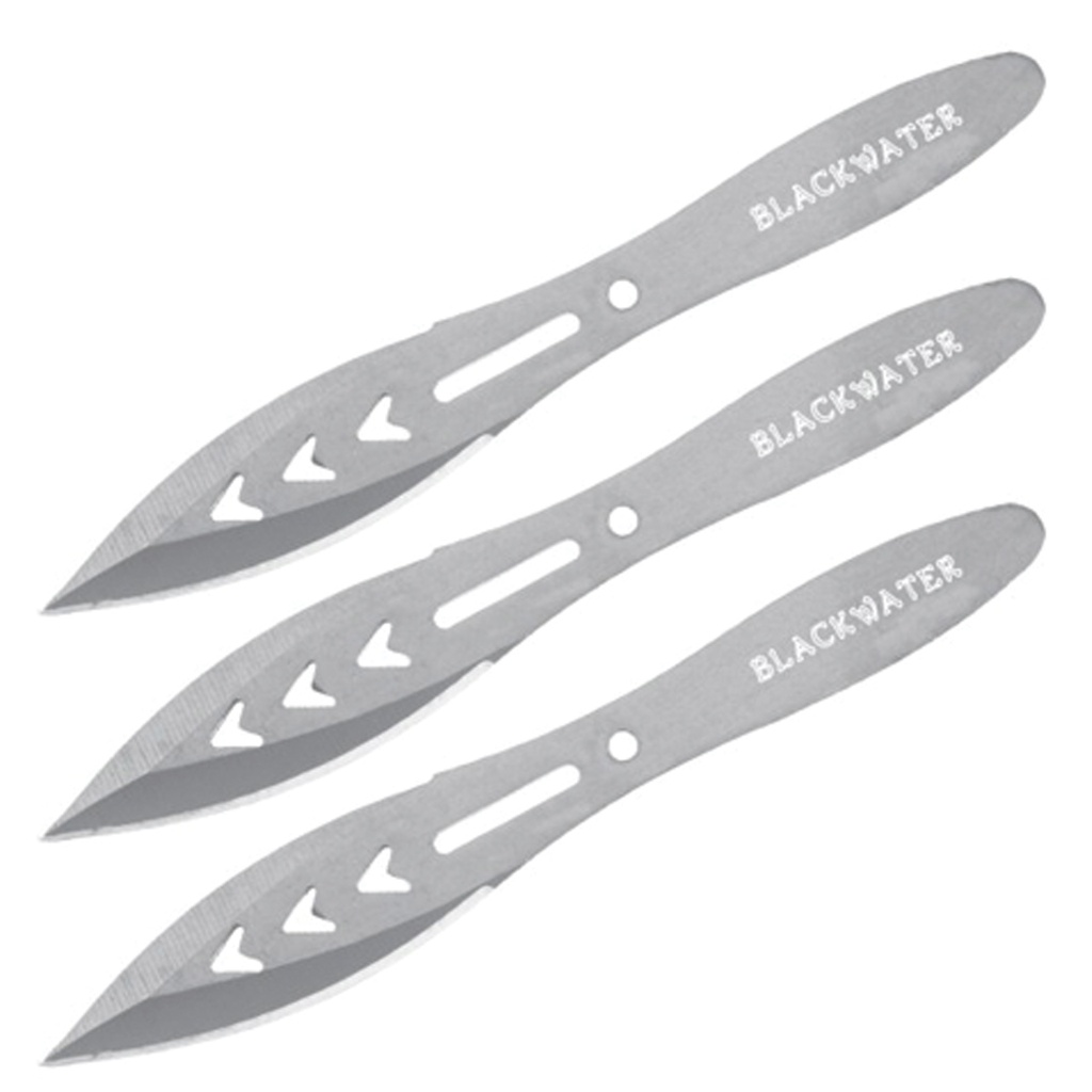 Blackwater Precision Flight Throwing Knife Set - Silver Steel