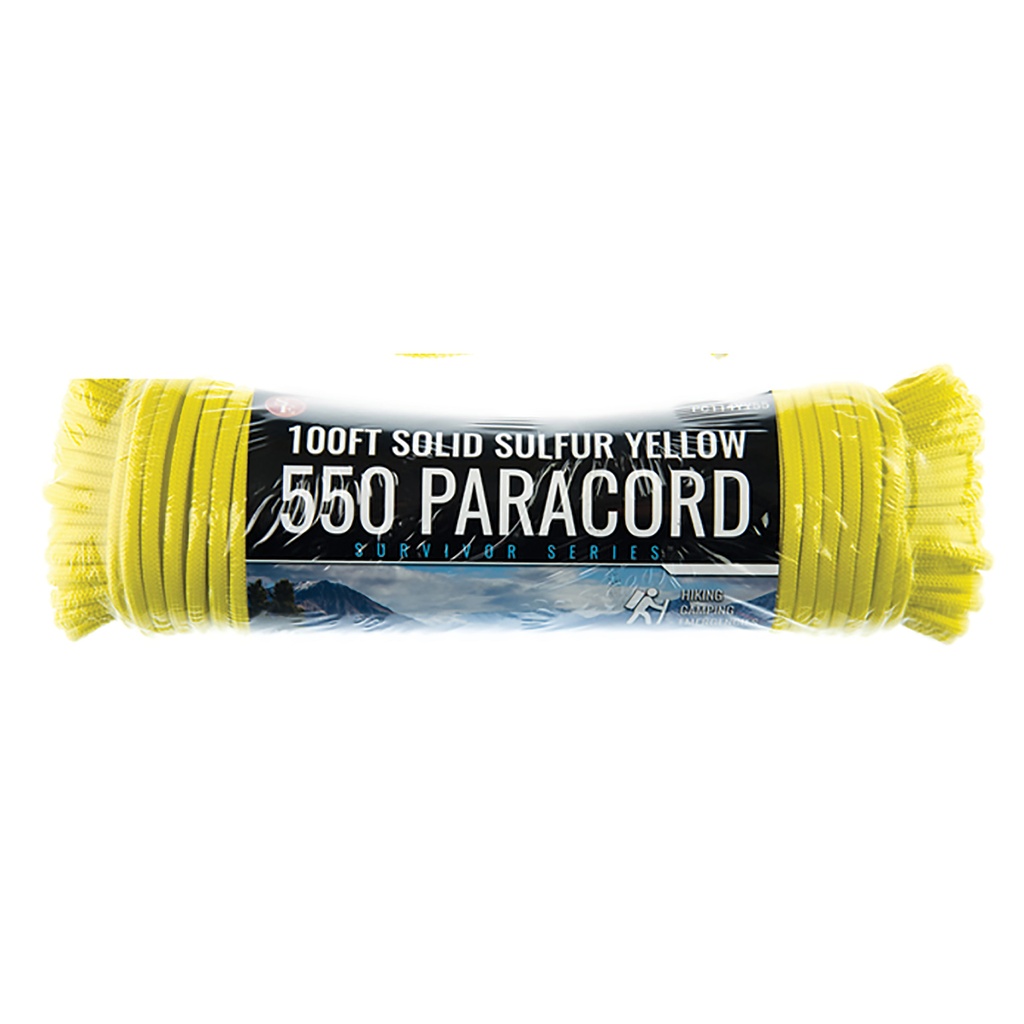 100' PARACORD YEL