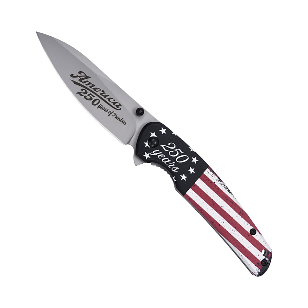 Freedom 250 Commemorative Spring Assisted Knife - USA Flag