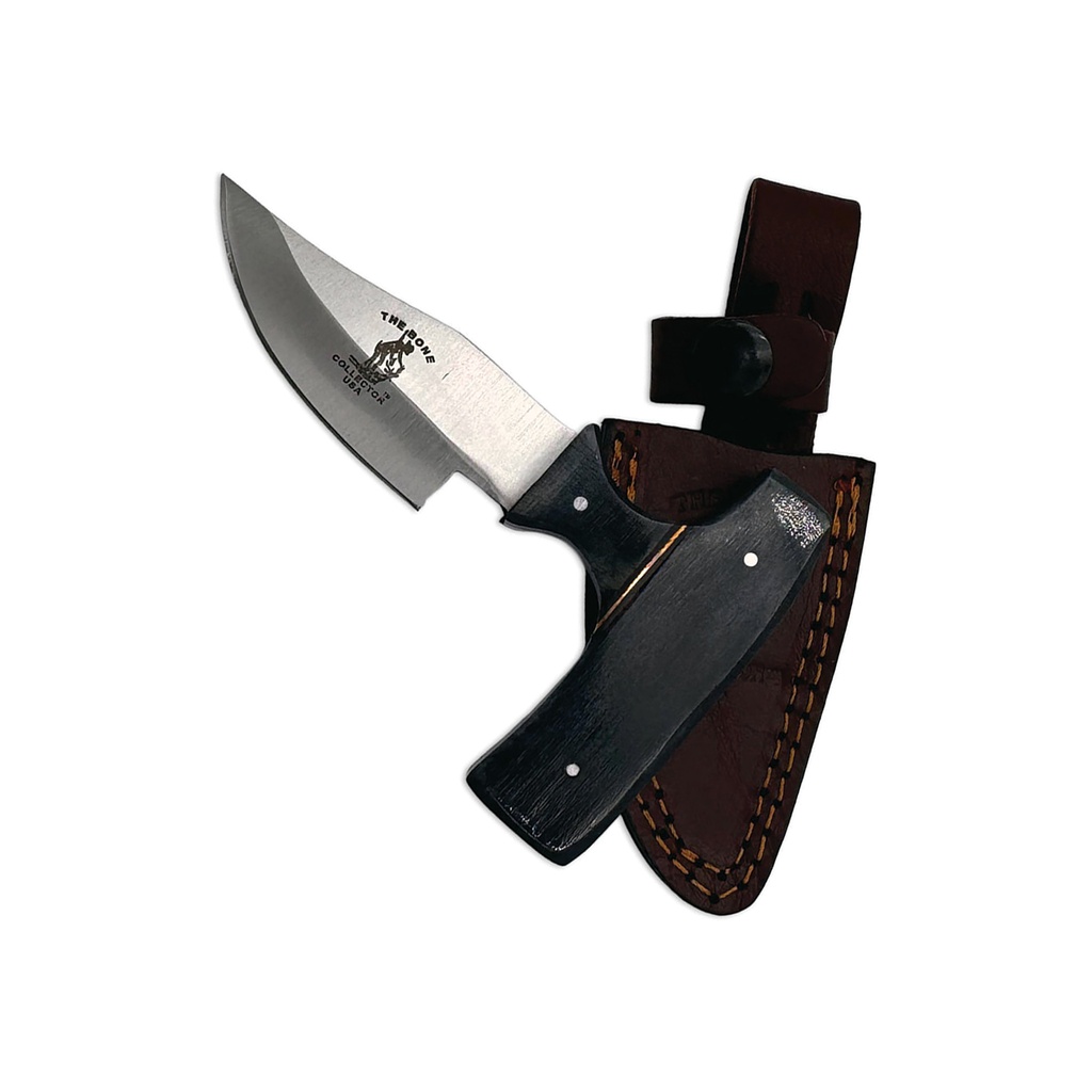 Trail Bone Compact Skinning Knife - Black Bone