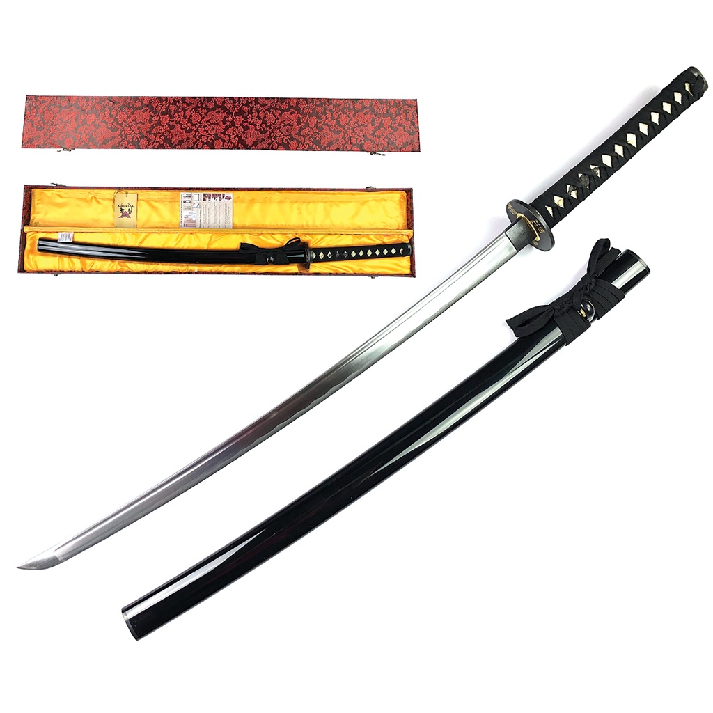 Dojo Honor Ceremonial Katana Sword - Black Scabbard