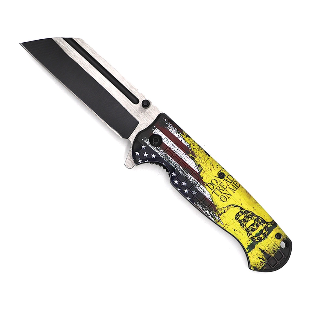Gadsden Liberty Clever Blade Assisted Opening Knife - Yellow ABS