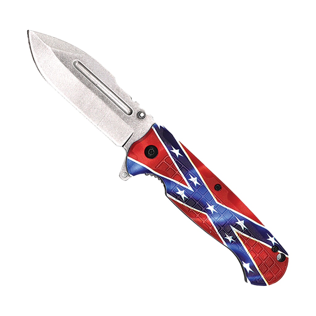 Clip Point Blade Assisted Opening Knife - Confederate States