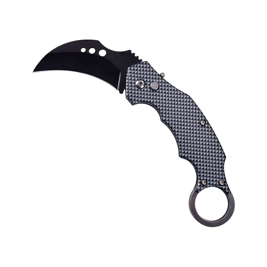 Shadow Talon Rapid-Deploy Karambit Automatic Knife - Carbon Fiber