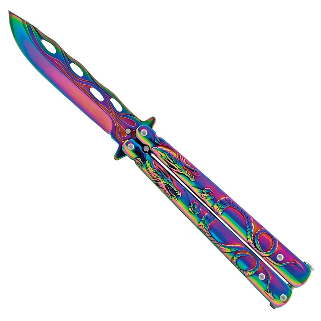 Dragon Drift Kriss Trainer Butterfly Knife - Rainbow
