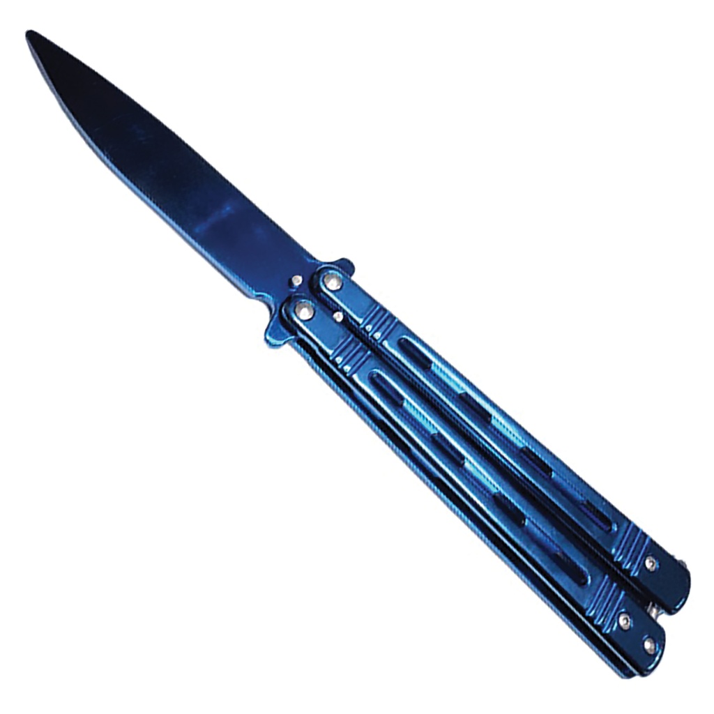 Zero Edge Flip Trainer Balisong Knife - Blue