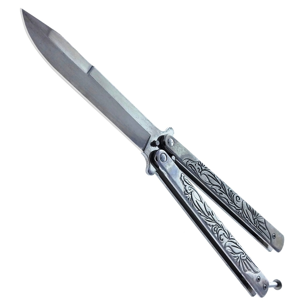 Selva Vineflow Training Butterfly Knife - Chrome Steel
