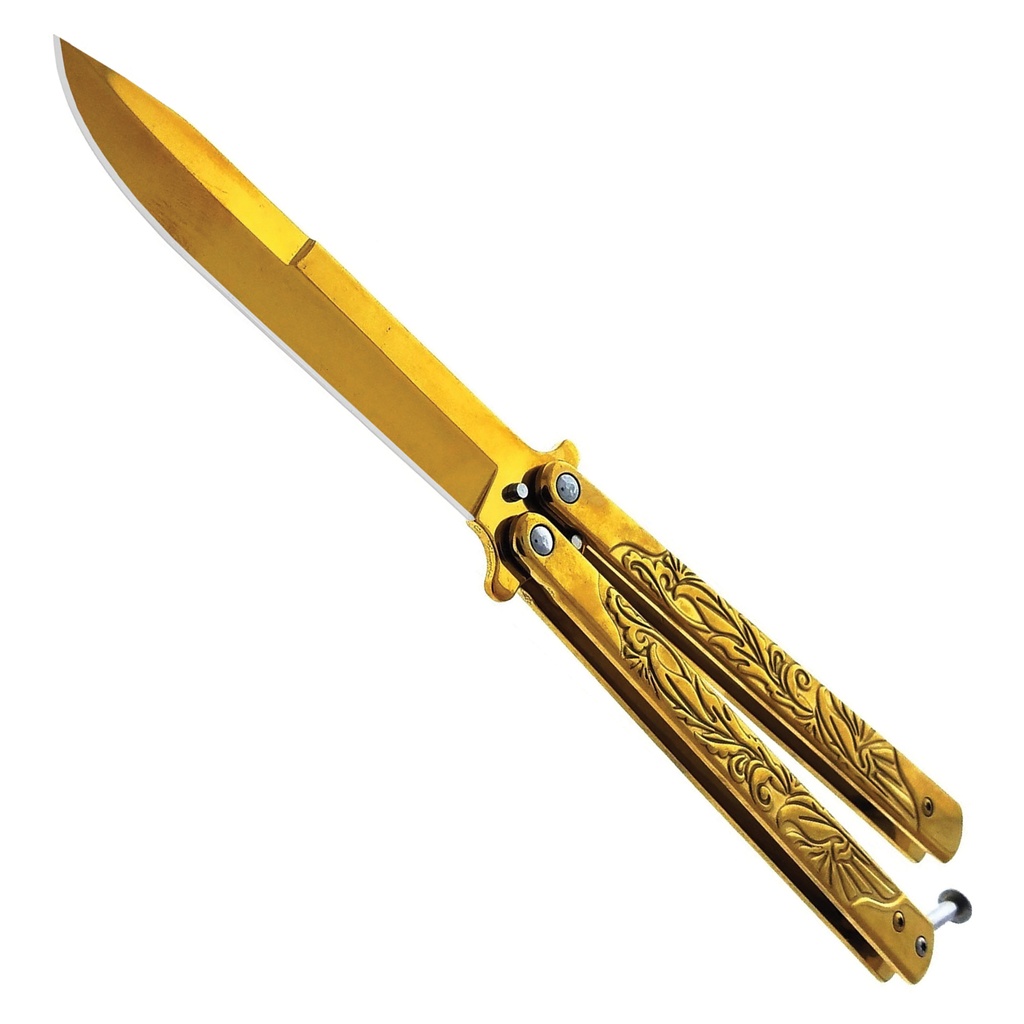 Canopy Flow Rainforest Training Butterfly Knife - Gold