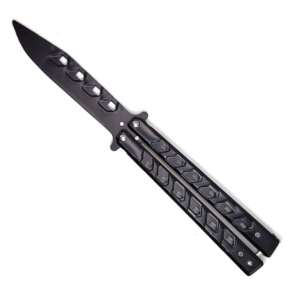 Shadow Balance Balisong Trainer Knife - Black Steel
