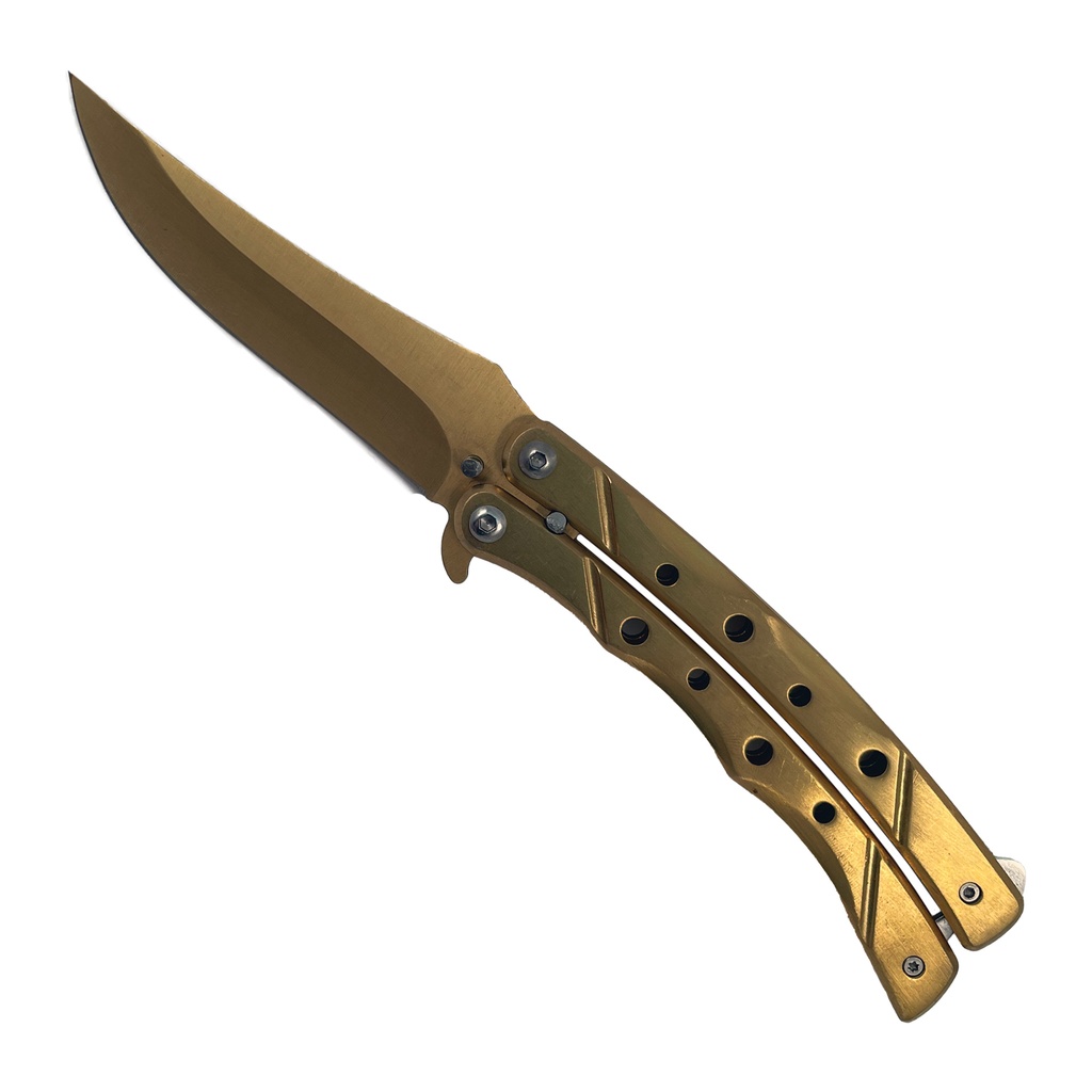 Gilded Arc Performance Butterfly Knife - Gold