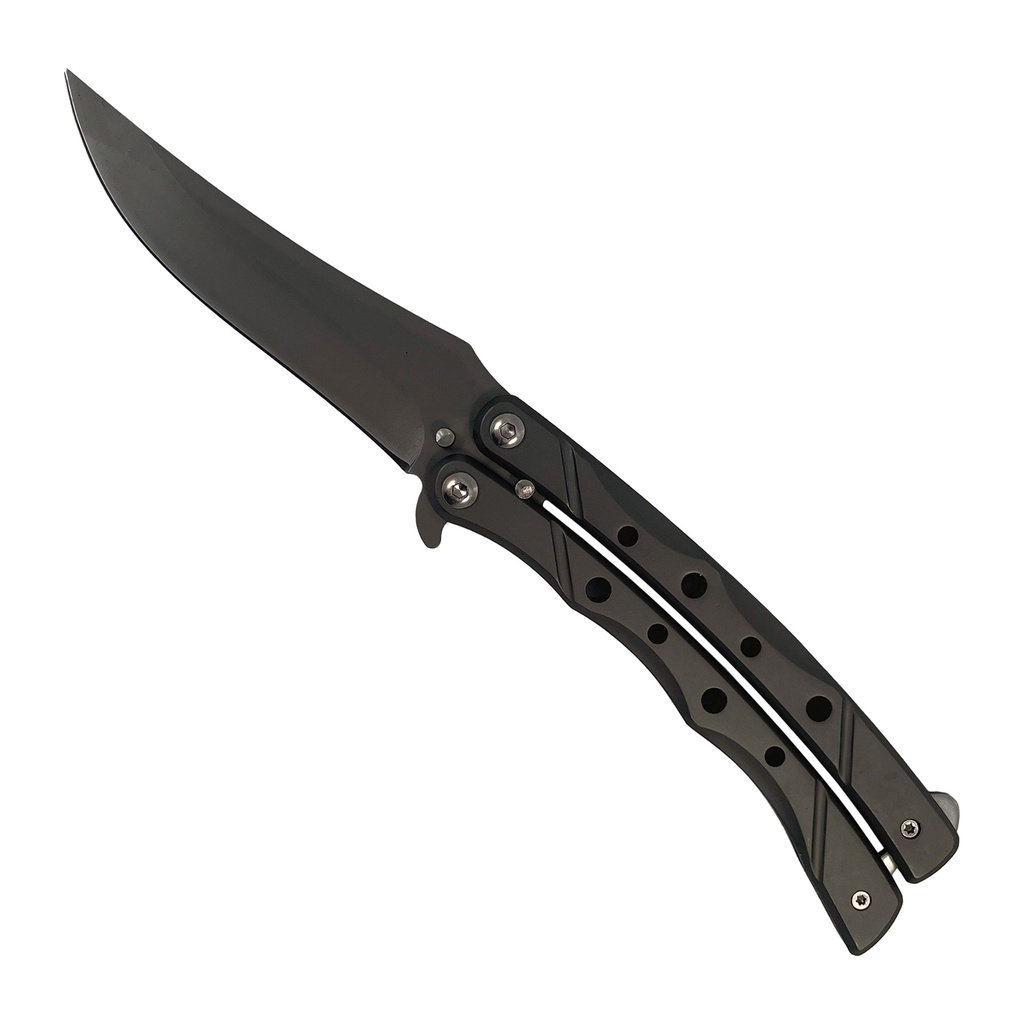 Upswept Phantom Tactical Butterfly Knife - Matte Gray