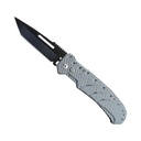 Weave-Edge Rapid-Deploy Tanto Automatic Knife - Carbon Fiber