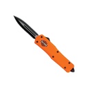 Covert Signal Double-Action OTF Knife - Rubberized Orange