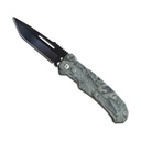 SAMPLE -Leaf Shadow Fast-Deploy Tanto Automatic Knife - Real Leaf Camo