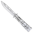 Skyborne Dragon Arc Butterfly Knife - Polished Steel