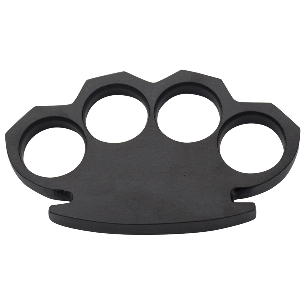 Clockwork Authority Steampunk Texas Brass Knuckles - Black Steel