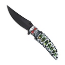 Skullleaf Rapid Deploy Assisted Opening Knife - Black Blade