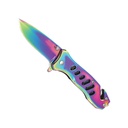 Prism Rescue Spring Assisted Knife - Rainbow Iridescent