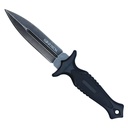 Stealth Strike Double-Edge Tactical Fixed Blade - Black