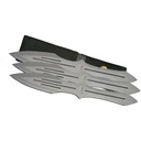 Tri‑Balance Flight Precision Throwing Knife Set - Silver Steel