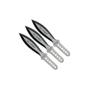 Dual-Shadow Balanced Throwing Knife Set - Black Steel