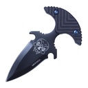 Skull Blackout T‑Handle Push Dagger - Black