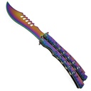 CurvaBlade Flow-Tuned Balisong Trainer - Rainbow