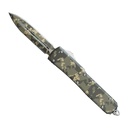 Ghost Grid Single-Action OTF Knife - Digital Camo Aluminum