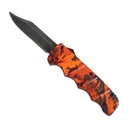 Crimson Camo Rapid-Deploy OTF Automatic Knife - Stonewash Steel