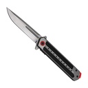 Ember-Line Quick-Deploy Spring Assisted Knife - Gray/Red G10