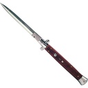Gentleman’s Reach Godfather-Length Stiletto Automatic Knife - Wood