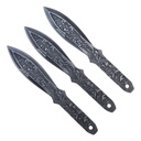 Bushido Balance Precision Throwing Knife Set - Matte Black Steel
