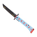 Twin Crest Quick-Flip Assisted Opening Knife - Anime Red/Blue