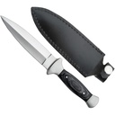 Stealthy Blackwood Tactical Boot Knife - Black Pakkawood
