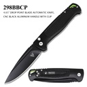 Stealth Sentinel Quick-Control Automatic Knife - Black Aluminum